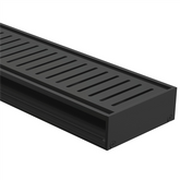 Drainlab - Linear Drain Slotted Grate - 1200mmL x 35mmH - Black